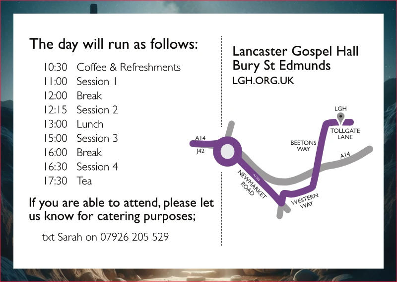 May 2024 Bible Teaching Day Session Information